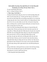 Kinh nghiệm ứng dụng công nghệ thông tin vào hoạt động phát thanhmăng non trường Tiểu học Phước Ninh A