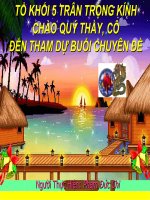 Báo cáo lí thuyết chuyên đề rèn kĩ năng đọc cho học sinh lớp 5