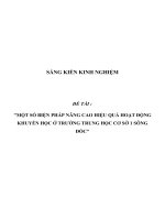 SKKN Một số biện pháp nâng cao hiệu quả hoạt động Khuyến học ở trường Trung học cơ sở 1 Sông Đốc