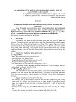 SO SÁNH KHẢ NĂNG KHÁNG NẤM, KHÁNG KHUẨN CỦA MỘT SỐ FLAVONOID VÀ DẪN XUẤT