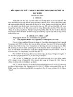 SỬ DỤNG PHỔ CỘNG HƯỞNG TỪ HẠT NHÂN ĐỂ XÁC ĐỊNH CẤU TRÚC CHALAT Bo TRONG TỔNG HỢP HỮU CƠ STRUCTURAL IDENTIFICATION OF Bo