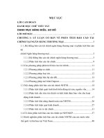 Hoàn thiện phân tích báo cáo tài chính tại ngân hàng TMCP Xăng dầu Petrolimex