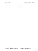 Hạch toán chi phí sản xuất và tính giá thành sản phẩm tại Công ty Cổ phần Đầu tư Sông Đà – Việt Đức