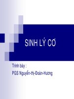 sinh lý cơ của con người