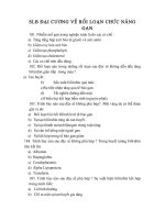 Câu hỏi trắc nghiệm Rối loạn chức năng gan