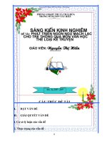 Sáng kiến kinh nghiệm PHÁT TRIỂN NGÔN NGỮ MẠCH LẠC CHO TRẺ THÔNG QUA MÔN VĂN HỌC THỂ LOẠI KỂ TRUYỆN