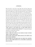 THỰC TRẠNG VÀ GIẢI PHÁP ĐẦU TƯ PHÁT TRIỂN KINH TẾ VÙNG ĐÔNG NAM BỘ GIAI ĐOẠN 2000-2010