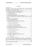 MỘT SỐ GIẢI PHÁP NHẰM NÂNG CAO HIỆU QUẢ  ĐẦU TƯ PHÁT TRIỂN VÀ KHẢ NĂNG CẠNH TRANH CỦA CÔNG TY CỔ PHẦN COMA18