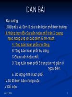 Những thay đổi của tuần hoàn phổi trên X quang ngực tương ứng với các bệnh lý tim mạch , tăng tuần hoàn phổi chủ động