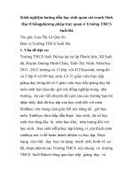 Kinh nghiệm hướng dẫn học sinh quan sát tranh Sinh Học 8 bằngphương pháp trực quan ở Trường THCS Suối Đá