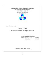 QUẢN LÝ XE  SỬ DÙNG CÔNG NGHỆ GPS GSM