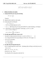 Thiết kế một tháp chưng cất hỗn hợp BenzenToluen