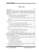 Nâng cao hiệu quả kinh doanh của công ty cổ phần Đầu tư và Phát triển Công nghệ cao Việt Nam