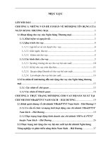 Mở rộng cho vay hộ sản xuất tại Ngân hàng Nông nghiệp và phát triển nông thôn Nam Sách – Hải Dương