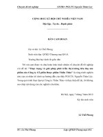 Thực trạng và giải pháp phát triển thị trường tiêu thụ sản phẩm của Công ty Cổ phần Dược phẩm Thiên Thảo