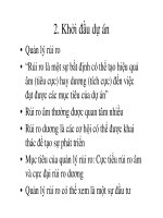 Bài giảng Quản lý dự án IT  Chương 2 (phần 2): Khởi đầu dự án