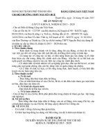 Đề án nhân sự đại hội chi bộ