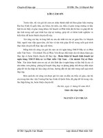 Hoàn thiện kế hoạch kinh doanh tại ngân hàng TMCP Đầu tư và Phát triển Việt Nam – Chi nhánh Thị xã Phúc Yên