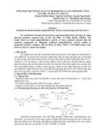 TỔNG HỢP MỘT SỐ DẪN XUẤT TỪ HESPERETIN VÀ XÁC ĐỊNH KHẢ NĂNG GÂY ĐỘC TẾ BÀO CỦA CHÚNG