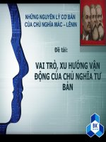 Vai trò, xu hướng vận động CNTB