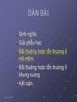 Chẩn đoán hình ảnh hội chứng thành ngực - Bất thường hoặc tổn thương mô mềm