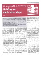 Dịch vụ ngân hàng điện tử internet banking lỗ hổng và cách khắc phục