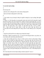 Các câu hỏi Luật lao động có đáp án