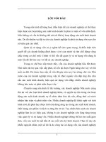 Vốn lưu động và các giải pháp tài chính nâng cao hiệu quả sử dụng vốn lưu động tại Công ty Cổ phần Quốc tế Hòa Bình