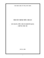 xây dựng tiêu chuẩn khuôn dạng chứng thư số