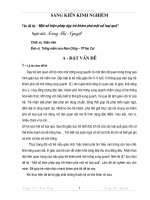 Sáng kiến kinh nghiệm Một số biện pháp dạy trẻ khám phá một số loại quả