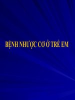 Slide bệnh nhược cơ ở trẻ em