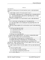 Giải pháp tăng cường công tác huy động vốn tại Ngân hàng Nam Á chi nhánh Hà Nội