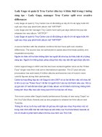 Học tiếng anh qua báo Lady gaga và quản lý troy carter chia tay vì khác biệt trong ý tưởng sáng tạo