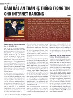 Đảm bảo an toàn hệ thống thông tin cho internet banking