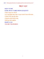 SKKN Phương pháp tiến hành các thí nghiệm giúp học sinh yêu thích môn Hóa học 9