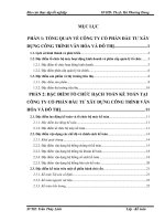 Tổ chức bộ máy kế toán và hệ thống kế toán tại Công ty cổ phần Đầu tư xây dựng công trình văn hóa và đô thị