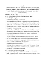 VẬN DỤNG PHƯƠNG PHÁP xác ĐỊNH GIÁ TRỊ tài sản THUẦN để ĐỊNH GIÁ DOANH NGHIỆP CÔNG TY NHÀ NƯỚC