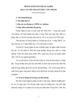 BÁO CÁO THU HOẠCH THỰC TẬP SƯ PHẠM TRƯỜNG MẦM NON TRUNG NGHĨA