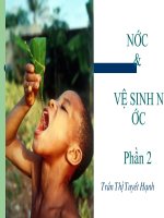 Slide bài giảng   nước và vệ sinh nước