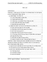 Hạch toán chi phí sản xuất & tính giá thành sản phẩm tại Công ty Cổ phần Đầu tư Xây dựng & Xuất nhập khẩu Phục Hưng