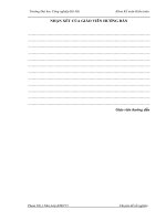 hoàn thiện công tác tổ chức kế toán bán hàng và xác định kết quả bán hàng tại Công ty Cổ Phần  TM và DV Hoa Sơn