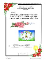 sáng kiến kinh nghiệm Làm thế nào cho trẻ 5 tuổi nắm vững 29 chữ cái và học đọc, học viết để trẻ tự tin bước vào lớp 1