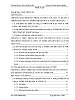 Kế toán tập hợp chi phí sản xuất và tính giá thành sản phẩm tại Công ty TNHH XNK Dệt May & TCMN Việt Nam