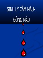 Slide sinh lý cầm máu-Đông máu