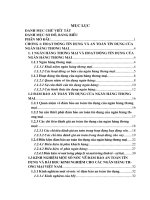 Đảm bảo an toàn tín dụng tại Chi nhánh NHNo & PTNT Hoàng Mai - Thực trạng và giải pháp