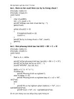 Bài tập Ngôn ngữ Lập trình C Cơ bản Ôn thi Liên thông vào Cao đẳng Công nghệ Thông tin