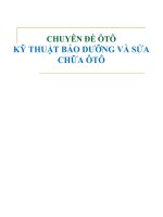 Chuyên đề kỹ thuật bảo dưỡng và sửa chữa ôtô