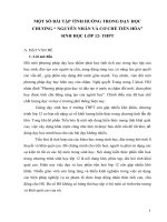 MỘT SỐ BÀI TẬP TÌNH HUỐNG TRONG DẠY HỌC CHƯƠNG “ NGUYÊN NHÂN VÀ CƠ CHẾ TIẾN HÓA” SINH HỌC LỚP 12- THPT