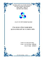 ỨNG DỤNG CÔNG NGHỆ RFID QUẢN LÍ BÃI GIỮ XE VÀ NHÂN VIÊN