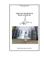 hướng dẫn thiết kế mô hình 3d bằng autocad